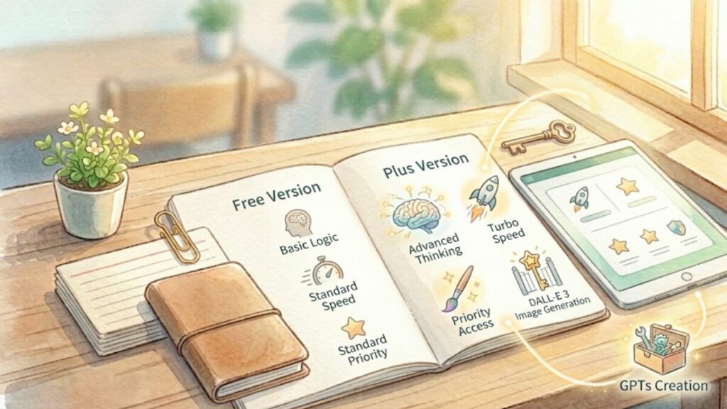 無料版と有料版の違いやPlusのメリット