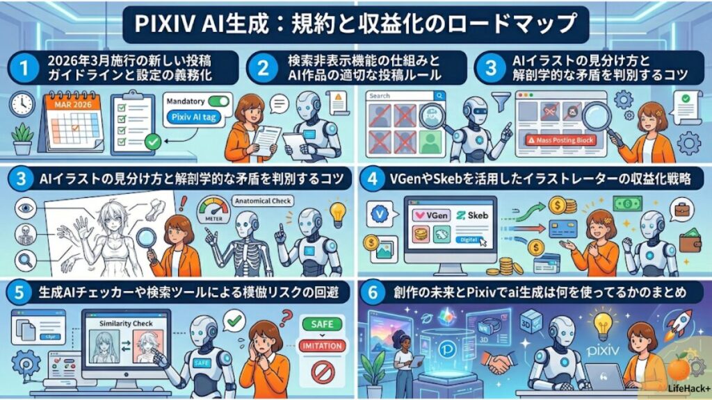 Pixivのai生成は何を使ってるか規約と収益化を解説