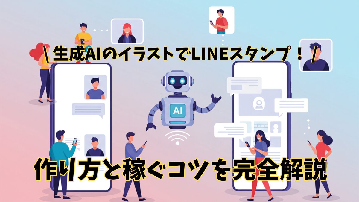 生成AIのイラストでLINEスタンプを作る方法！作り方と稼ぐコツを完全解説します。